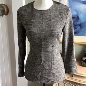 NWT HM Size 8 Tweed Peplum Top